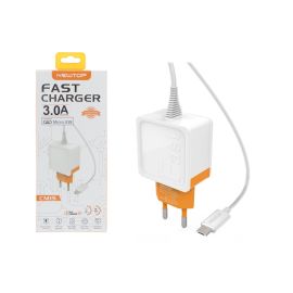 Caricabatteria da muro Newtop CM15 con cavo integrato fast charger QC 3.0  Micro Usb